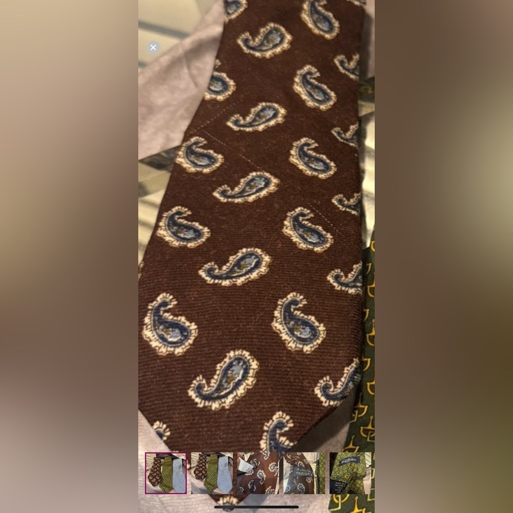 Brown Paisley‎ Tie